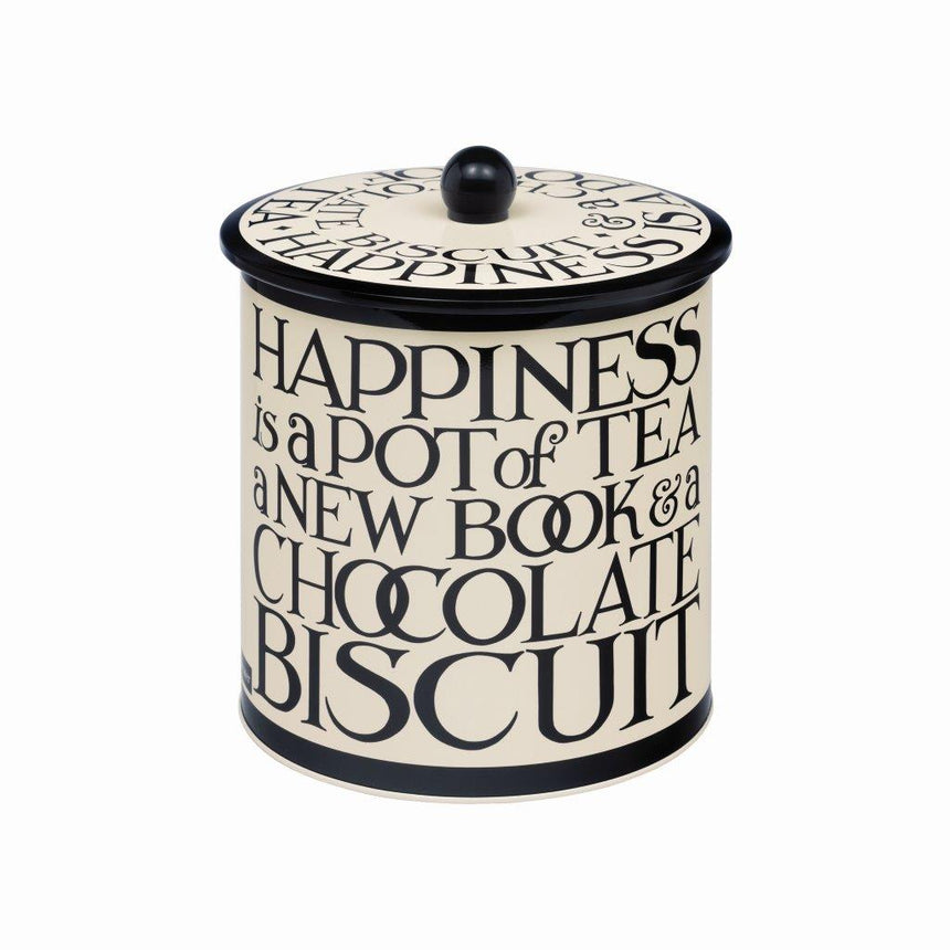 Emma Bridgewater Biscuit Barrel, Black Toast