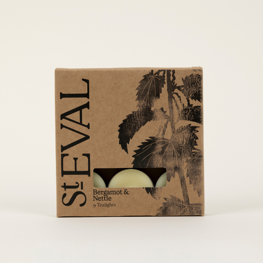 St Eval Bergamot & Nettle Scented Tealights, (Set Of 9)