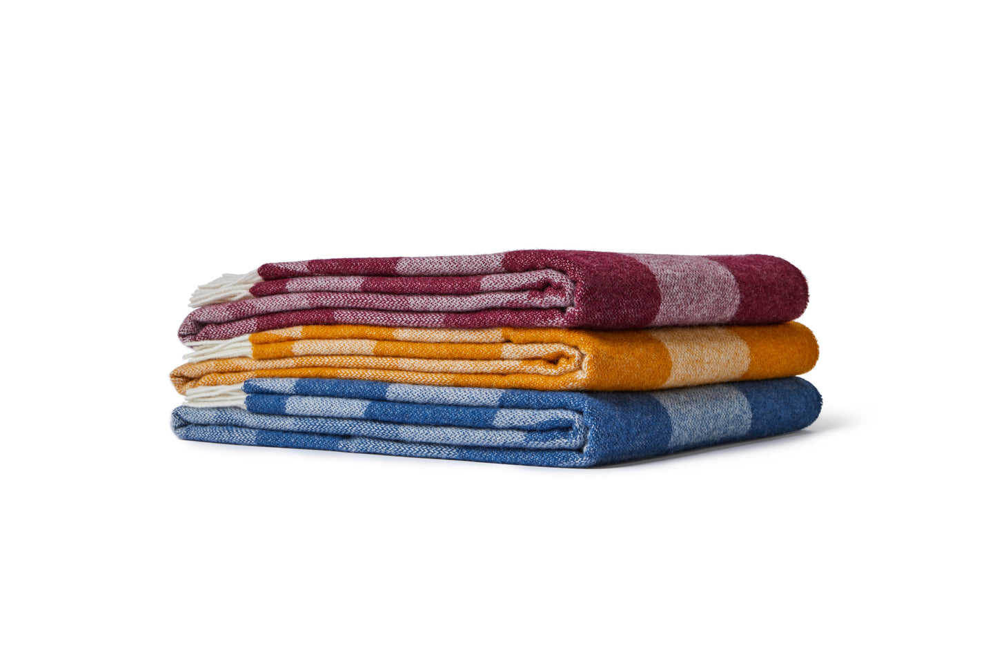 Tweedmill Bijou Pure New Wool Throw, Blue