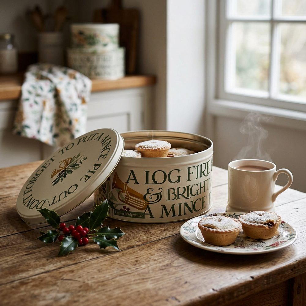 Emma Bridgewater Bring In The Green Round Cake Tins ( Set Of 3 )