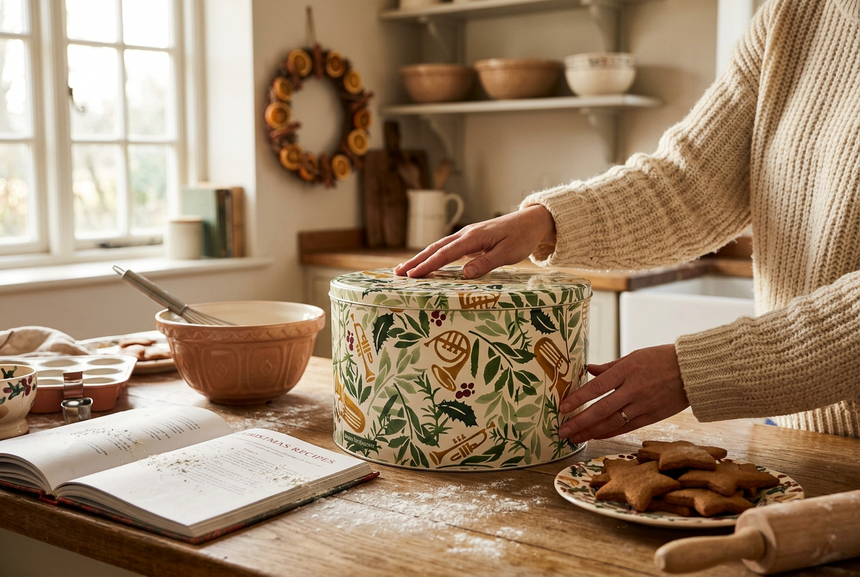 Emma Bridgewater Bring In The Green Round Cake Tins ( Set Of 3 )