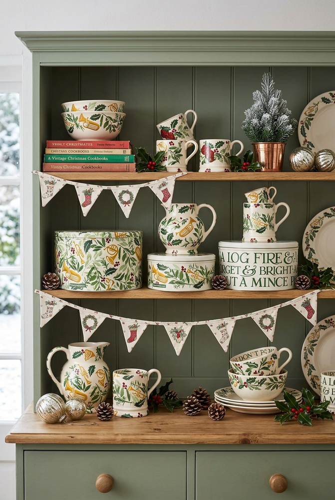Emma Bridgewater Bring In The Green Round Cake Tins ( Set Of 3 )