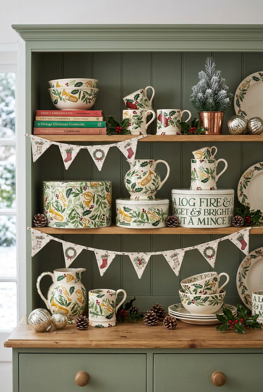Emma Bridgewater Bring In The Green Round Cake Tins ( Set Of 3 )