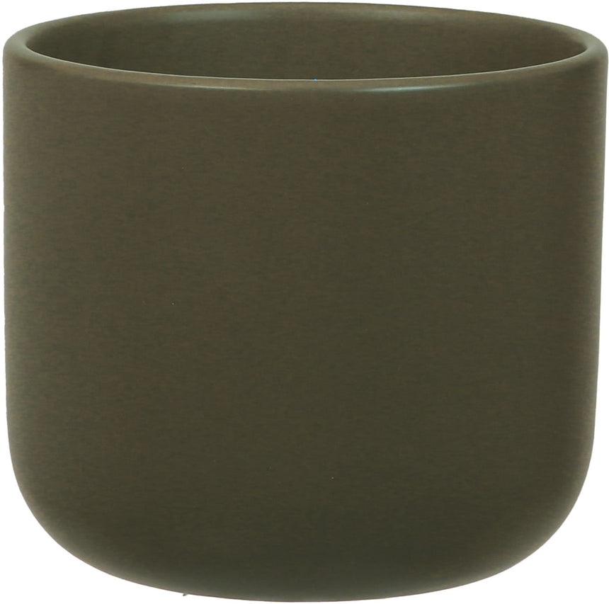 Capri Ceramic Plant Pot, Green