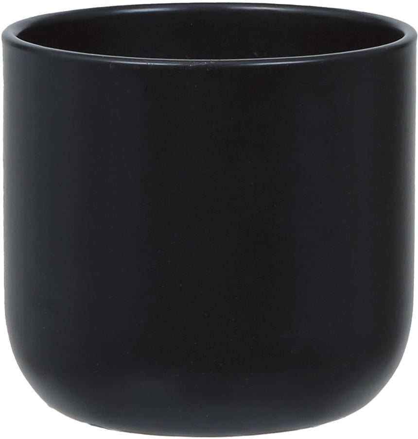 Capri Ceramic Plant Pot, Charcoal