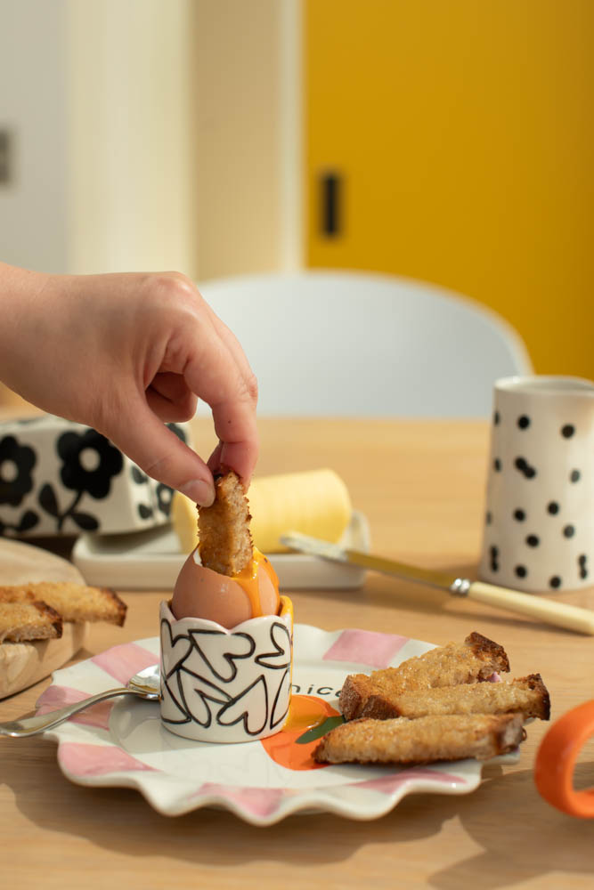 Caroline Gardner Monochrome Egg Cup Set