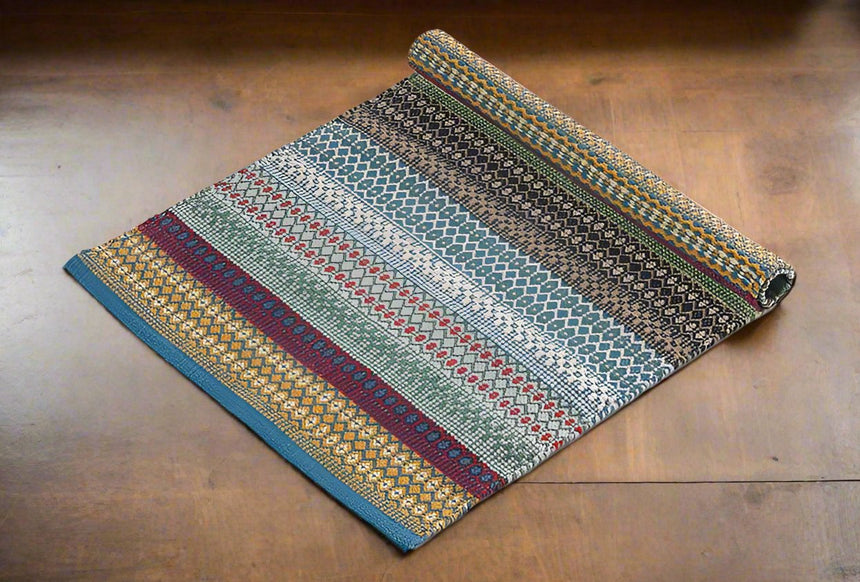 Walton & Co Cirrus Cotton Rug Rainbow