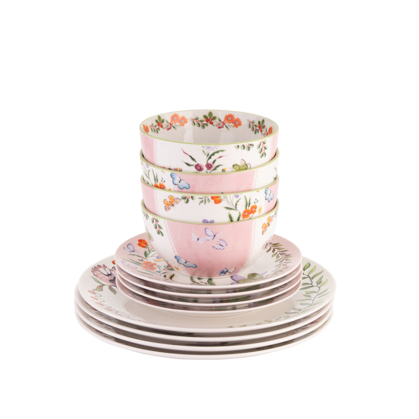 Cath Kidston Butterfly 12 Piece Dinner Set