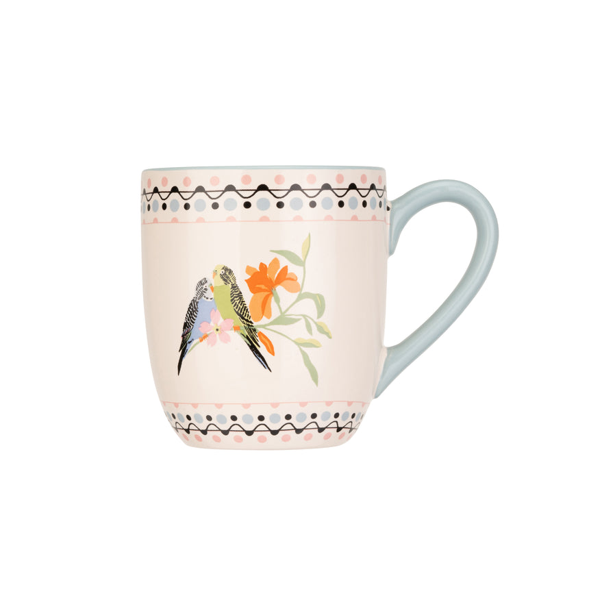 Cath Kidston Painted Table Breakfast Mug,Budgie