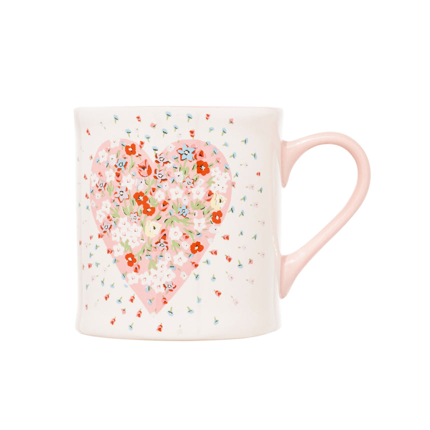 Cath Kidston Mollie Mug, Heart Flower