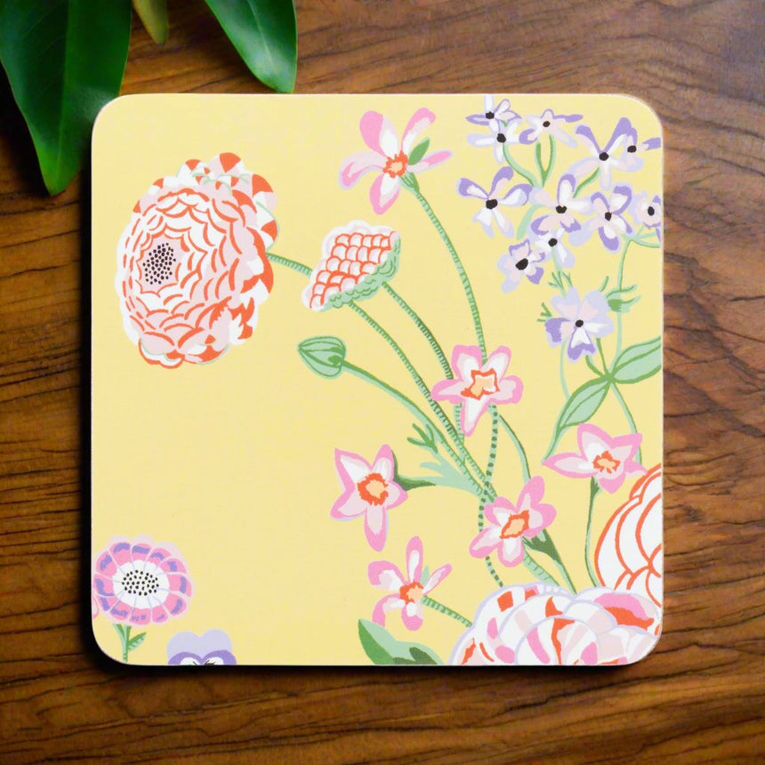 Cath Kidston Floral Fields Square Coasters( Set Of 4)