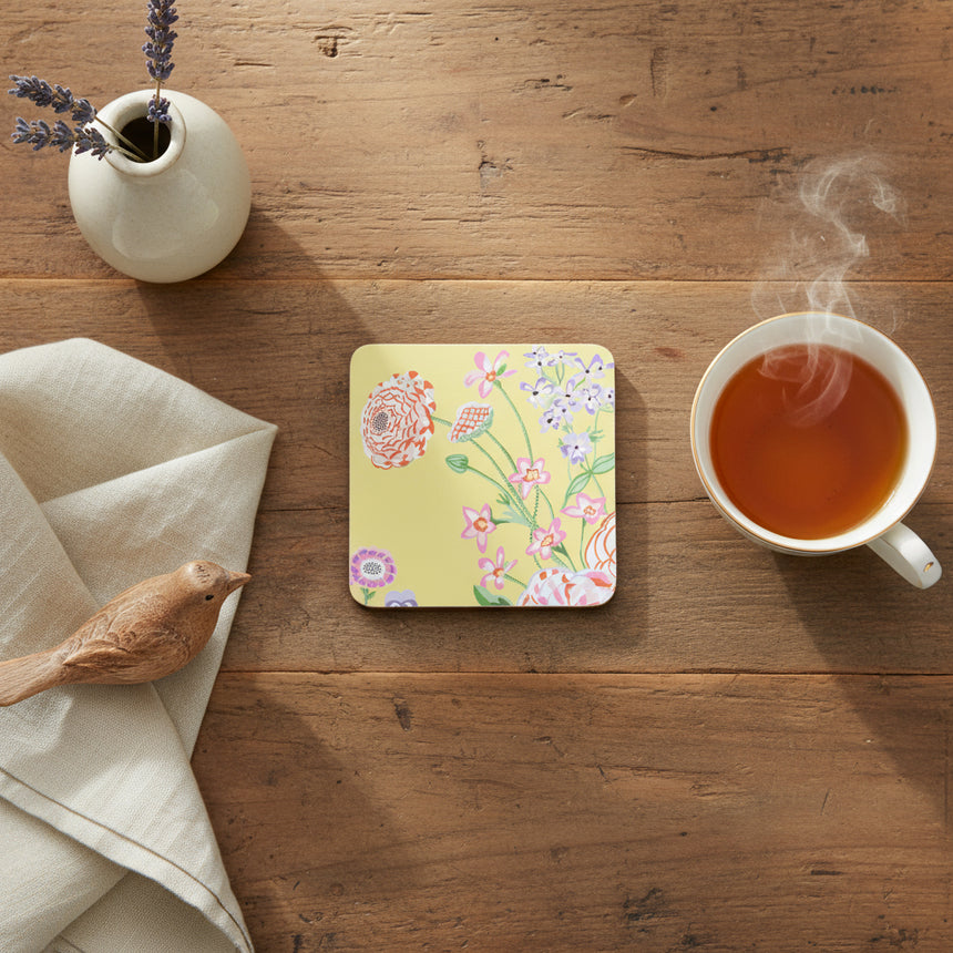 Cath Kidston Floral Fields Square Coasters( Set Of 4)