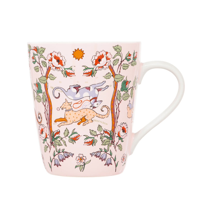 Cath Kidston Stanley Mug, Flowers & Friends ( Pale Pink)