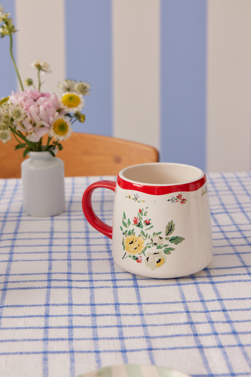 Cath Kidston Feels Like Home Billie Mug, Hampstead Red