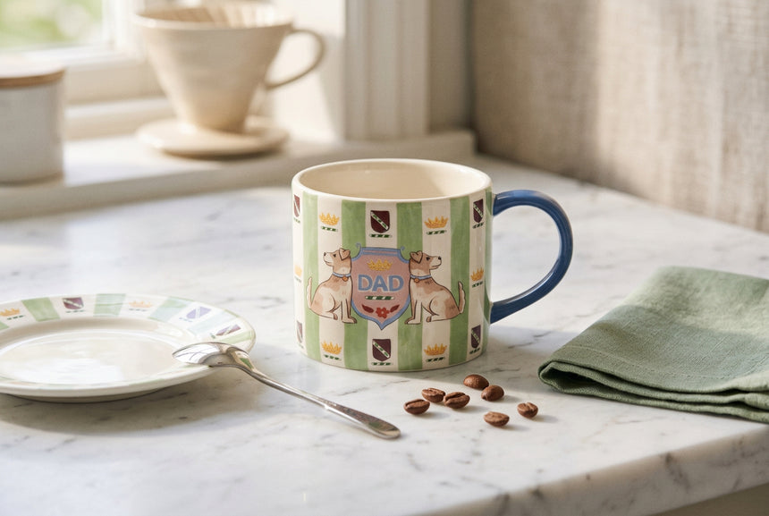 Cath Kidston Dog Heraldry Dad Mug