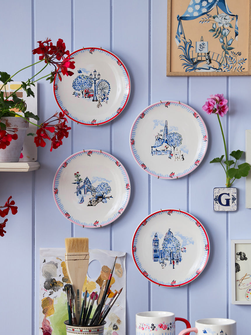 Cath Kidston London Side Plates, Set Of 4