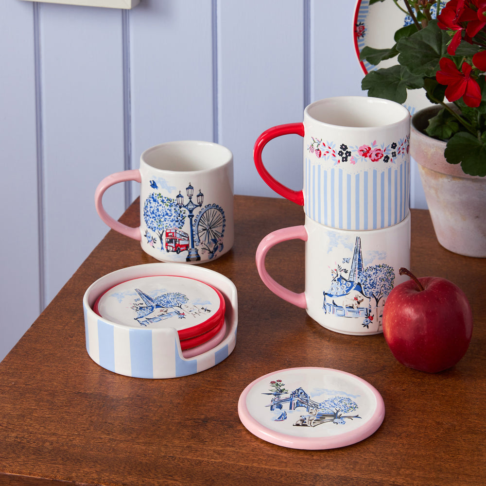 Cath Kidston London Round Coaster (Set Of 4)
