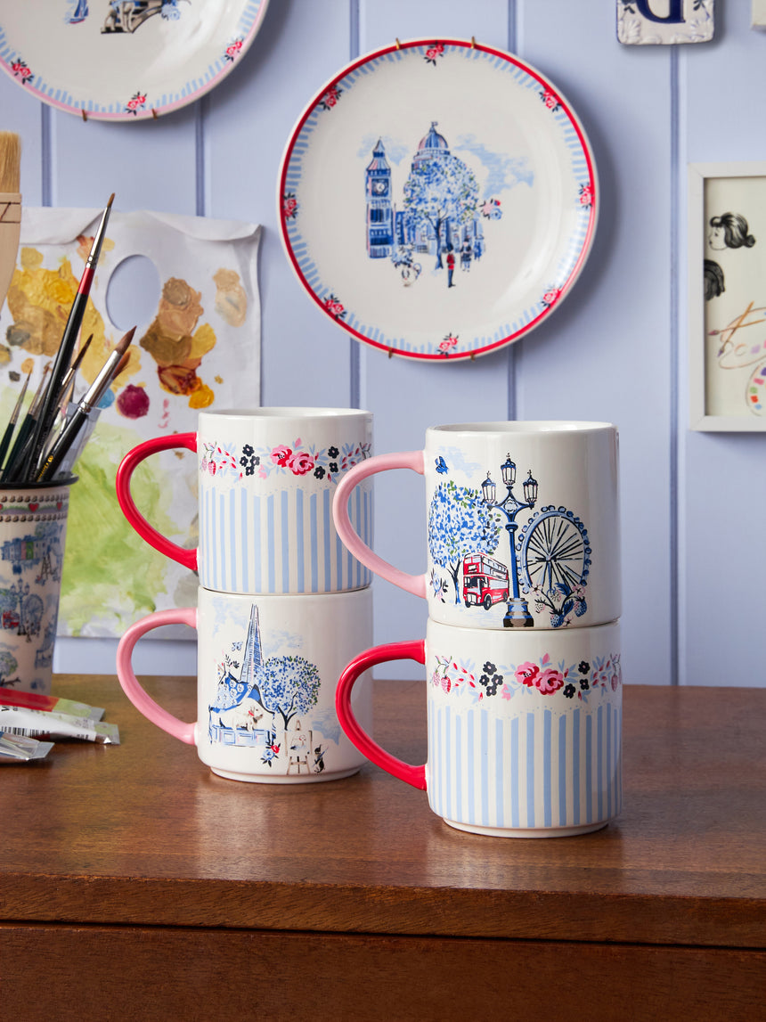 Cath Kidston London Stacking Mug Set