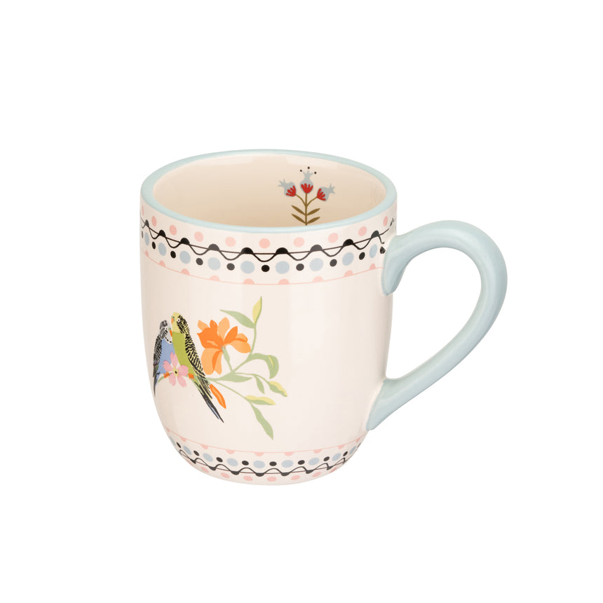 Cath Kidston Painted Table Breakfast Mug,Budgie