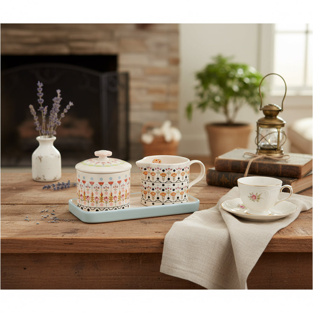 Cath Kidston Painted Table Sugar & Milk Jug Set – CHALK INTERIORS