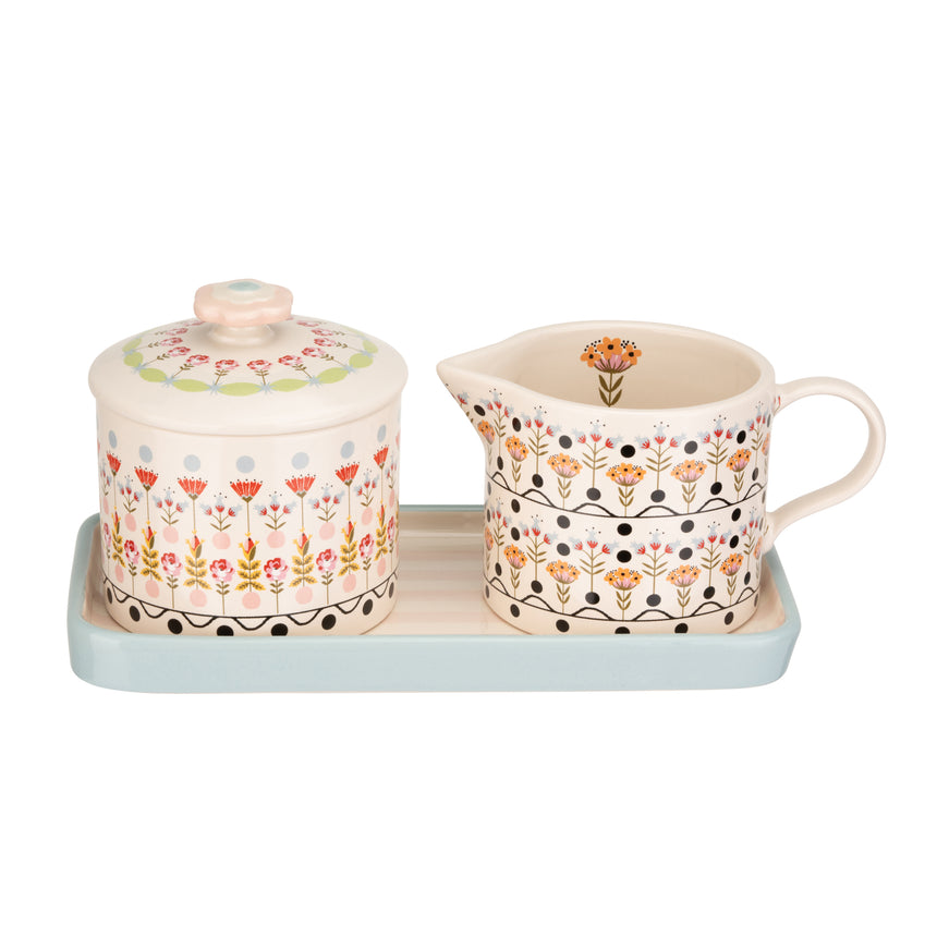 Cath Kidston Painted Table Sugar & Milk Jug Set