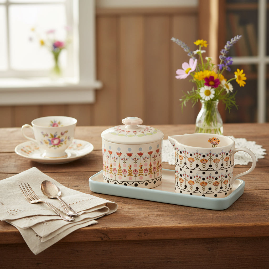 Cath Kidston Painted Table Sugar & Milk Jug Set – CHALK INTERIORS