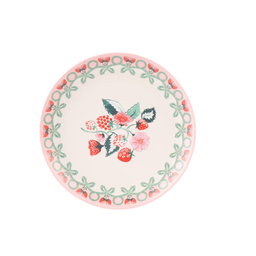 Cath Kidston Raspberry Melamine Picnic Side Plates (Set Of 4)