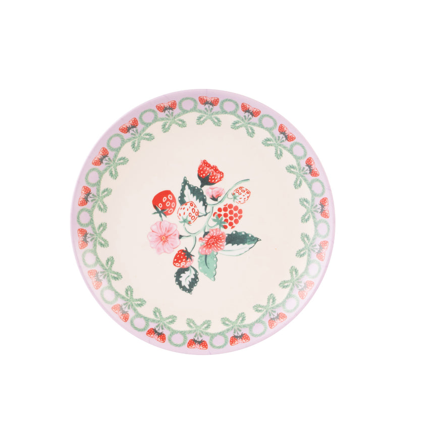 Cath Kidston Raspberry Melamine Picnic Side Plates (Set Of 4)