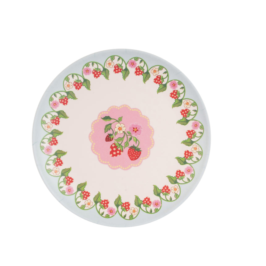 Cath Kidson Strawberry Melamine Picnic Side Plates ( Set Of 4)