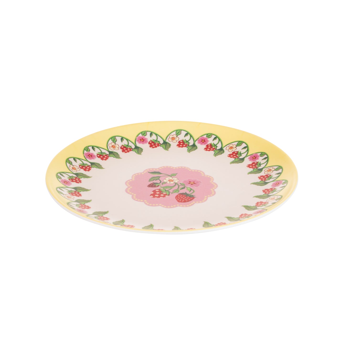 Cath Kidson Strawberry Melamine Picnic Side Plates ( Set Of 4)