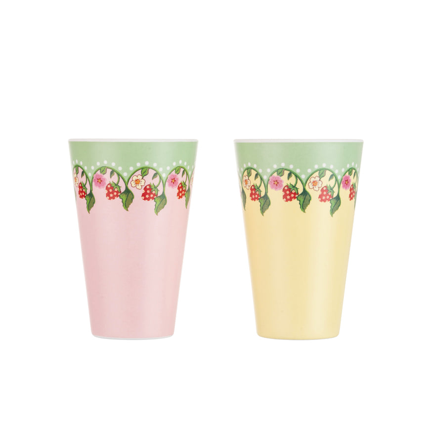 Cath Kidson Strawberry Melamine Tumblers (Set Of 4)