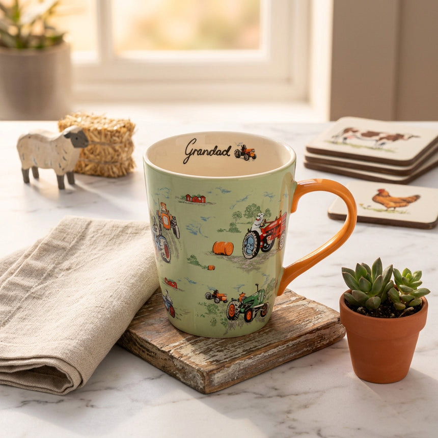 Cath Kidston Tractors Grandad Stanly Mug