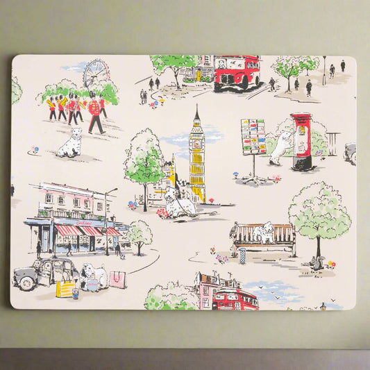 Cath Kidston Billie Goes To Town Rectangular Placemats (Set Of 4)