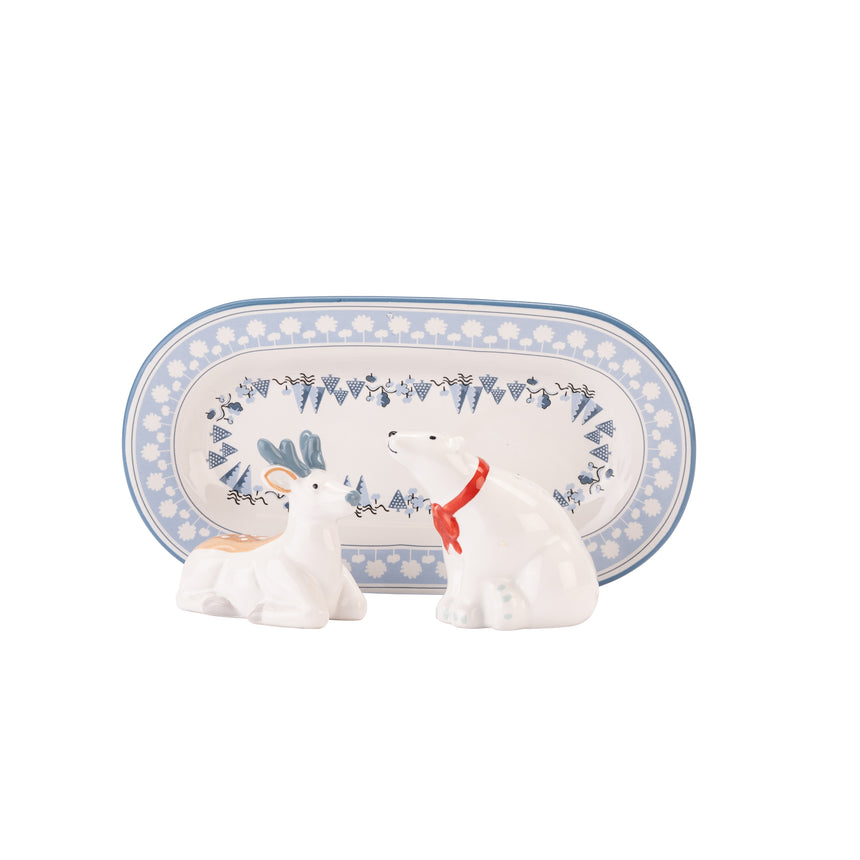 Cath Kidston Magical Animals Polar Bear & Deer Salt & Pepper Shakers