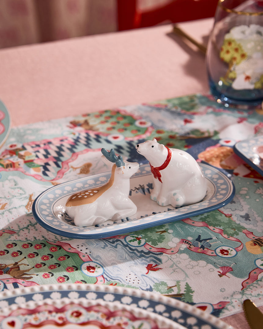 Cath Kidston Magical Animals Polar Bear & Deer Salt & Pepper Shakers