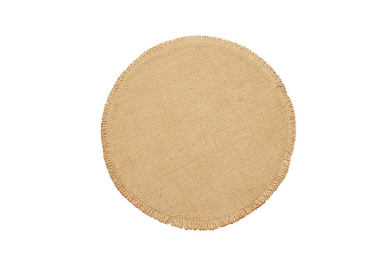 Walton & Co Circular Jute Placemat, Natural  (Set Of 4)