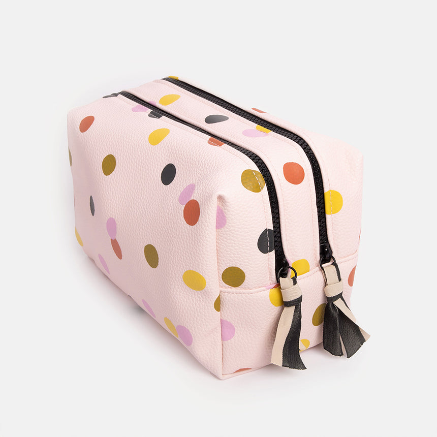 Caroline Gardner Large Wash Bag, Polka Dots