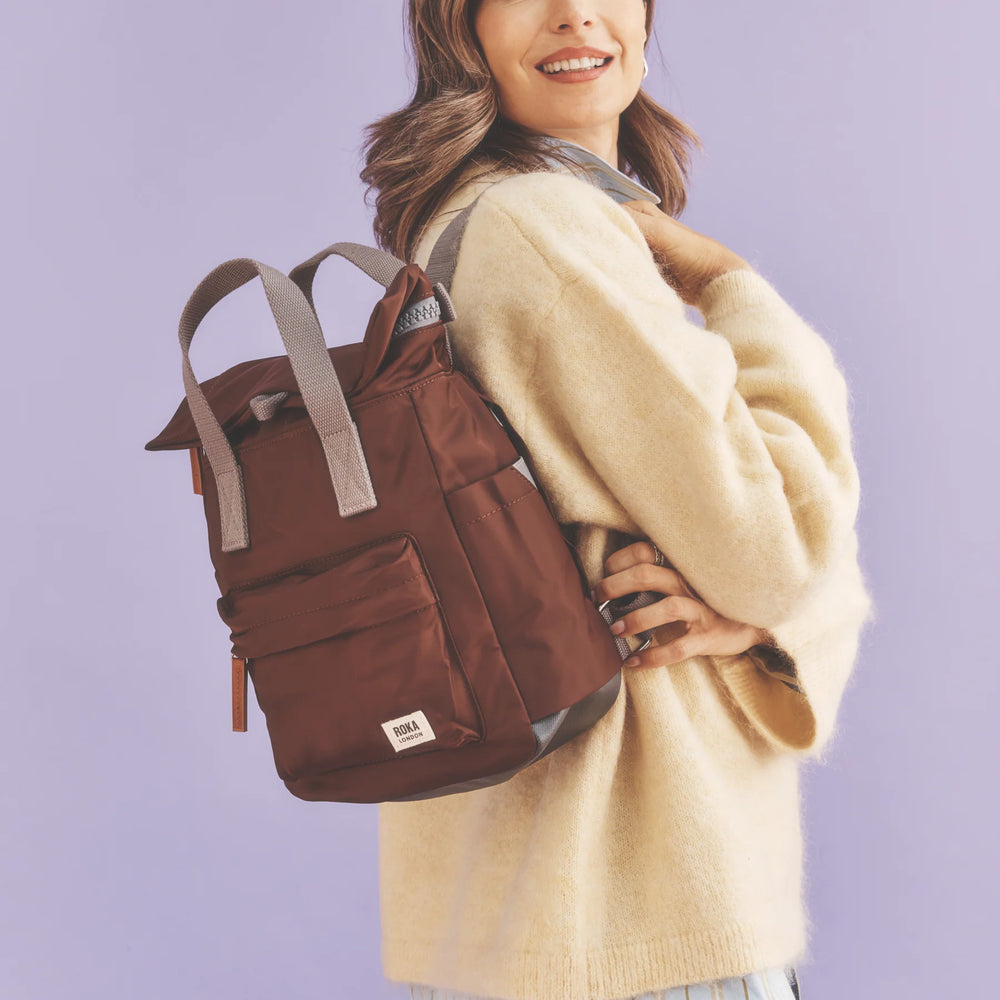 Roka London Canfield B Nylon Rucksack, Rocky Road