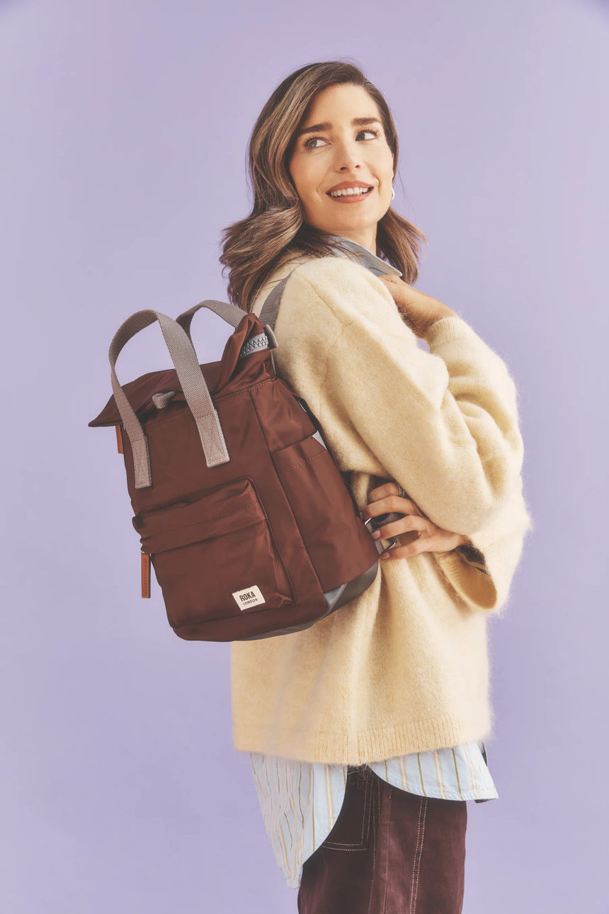 Roka London Canfield B Nylon Rucksack, Rocky Road