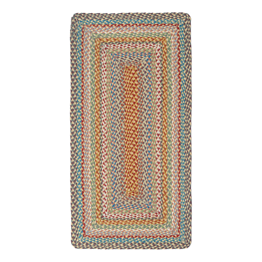The Braided Rug Company Rectangle Jute Rug, Carnival