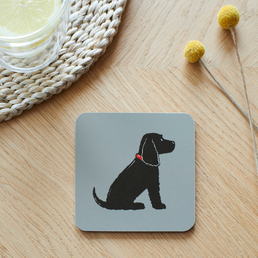 Sweet William Coaster, Cocker Spaniel (Black)