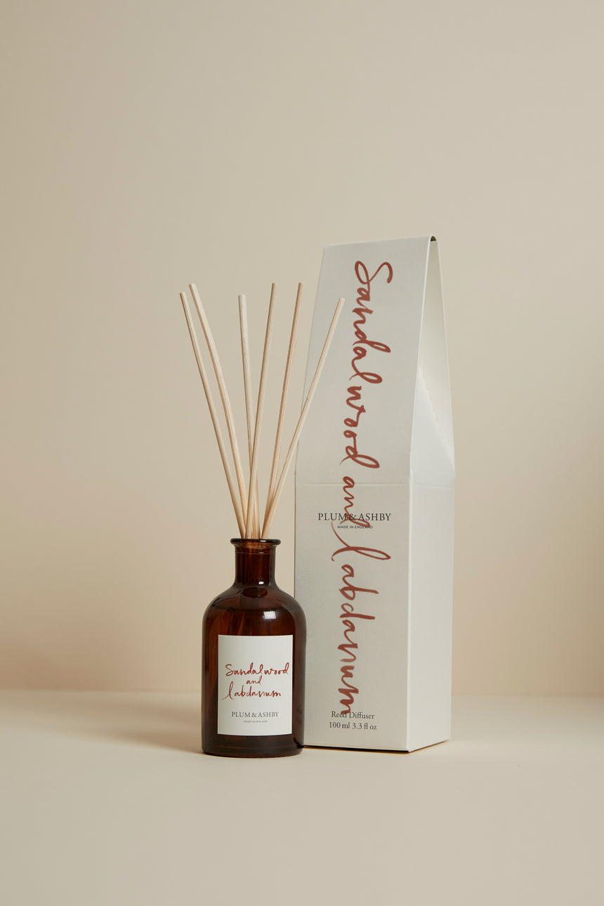 Plum & Ashby Reed Diffuser, Sandalwood & Labdanum