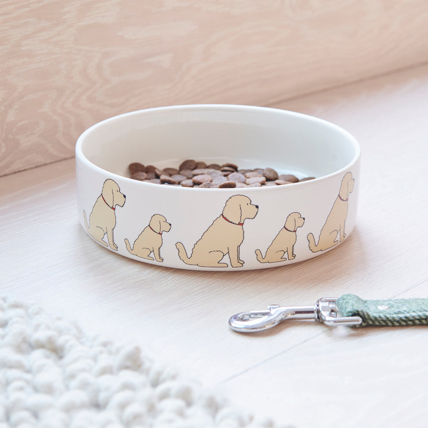 Sweet William Ceramic Dog Bowl, Cockapoo (Apricot)