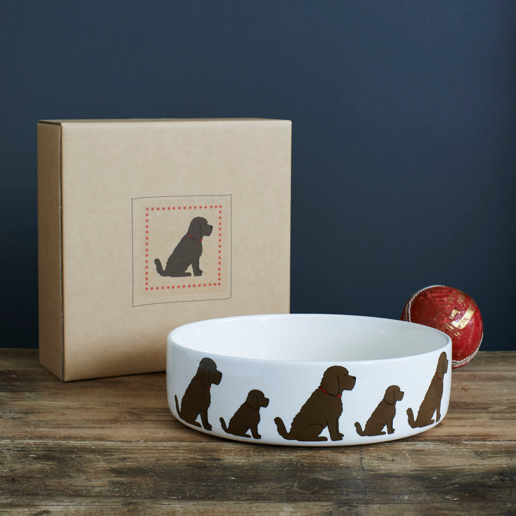 Sweet William Ceramic Dog Bowl, Cockapoo ( Chocolate)