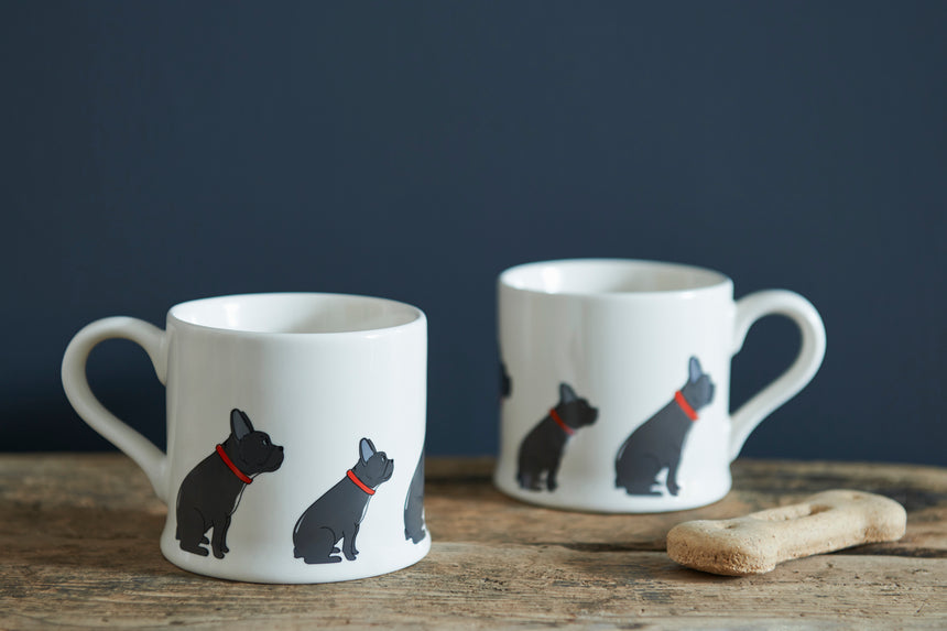 Sweet William Ceramic Mug, French Bulldog