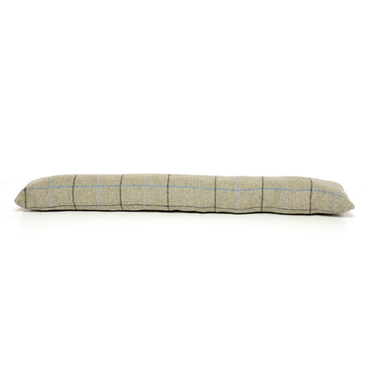Tweedmill Wool Draught Excluder, Overcheck Silver