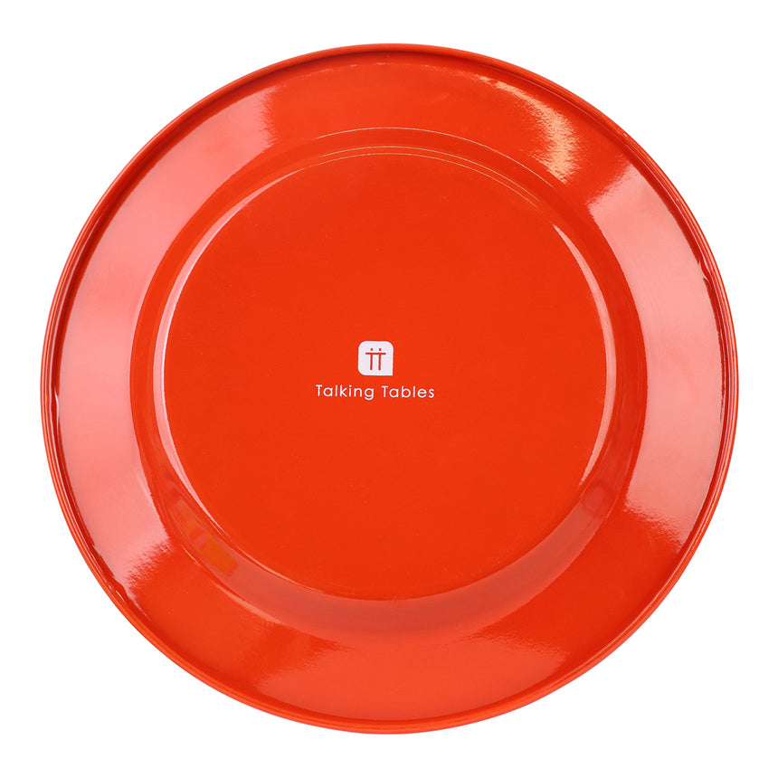 Talking Tables Bon Appetit Shrimp Enamel Side Plate, (20CM)