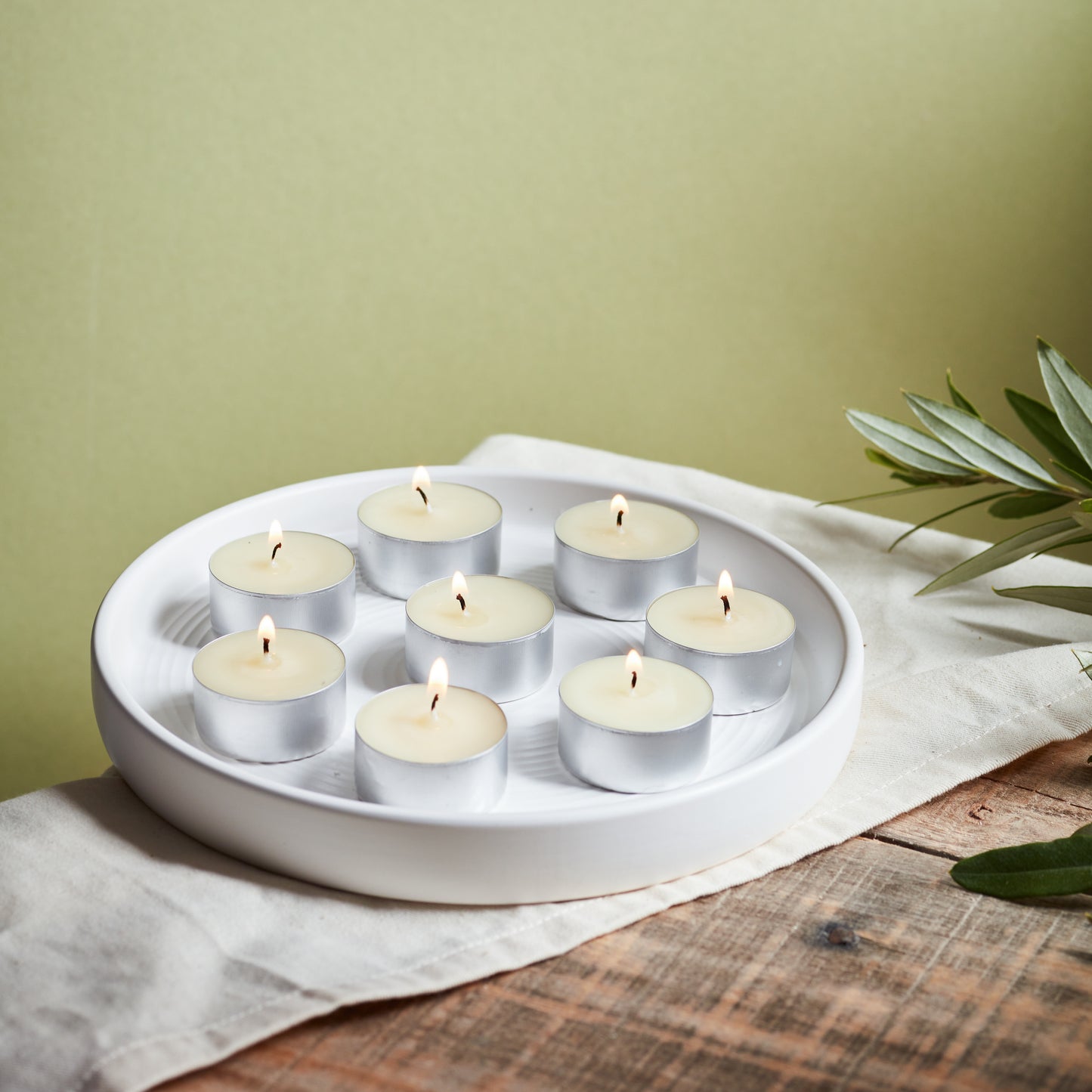 St Eval Bay & Rosemary Scented Tealights, (Set Of 9)