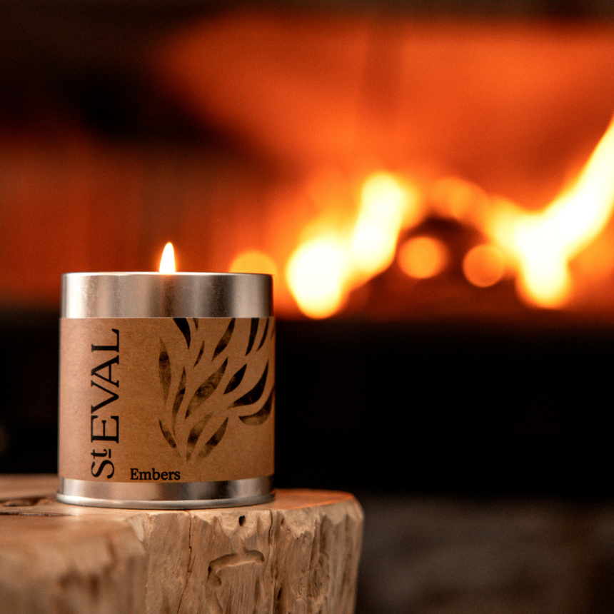 St Eval Embers Scented Tin Candle