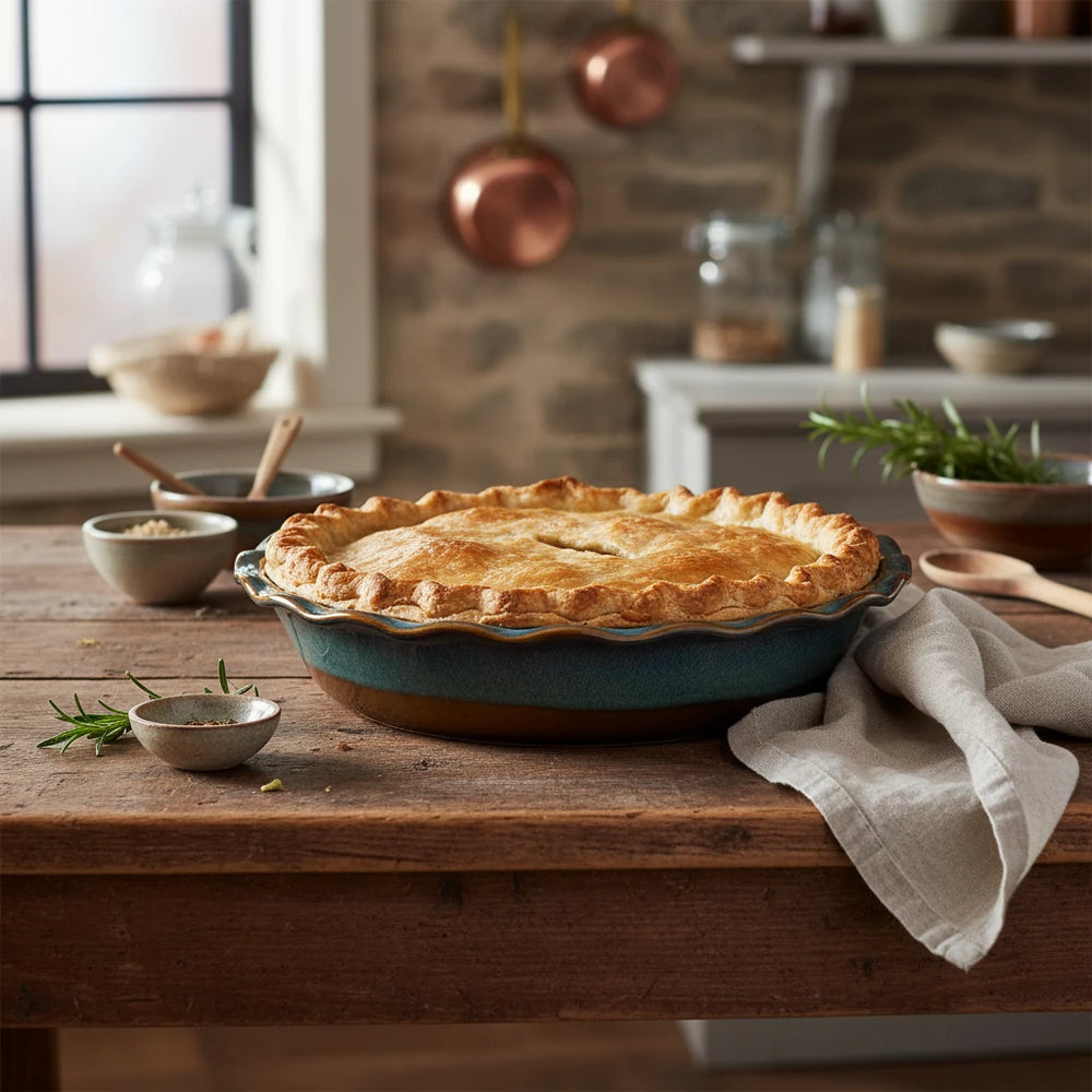 Emile Henry Limited Edition Pie Dish, Bronze